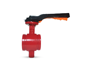 PN16 Slotted Butterfly Valve with Lever