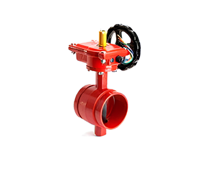 UL/FM PN16 Grooved Butterfly Valve with Manual Reducer